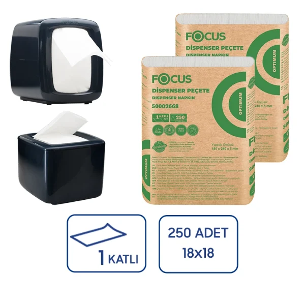 Focus Optimum Dispenser Peçete Kağıt 250Li 18 Paket