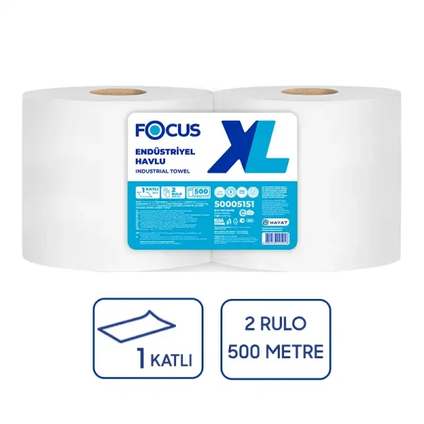 Focus XL Endüstriyel Jumbo Havlu 500 Mt 2' Li